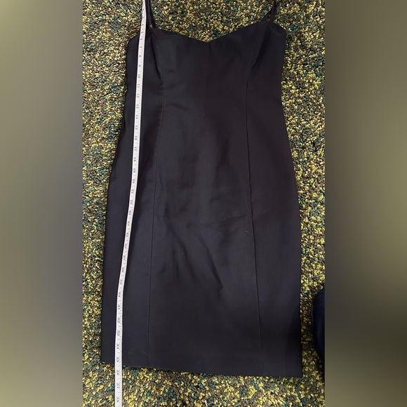 Laundry by Shelli Segal Vintage black sweetheart spaghetti strap dress size 4 - Picture 13 of 15